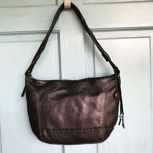 The Sak Black Leather Hobo Purse